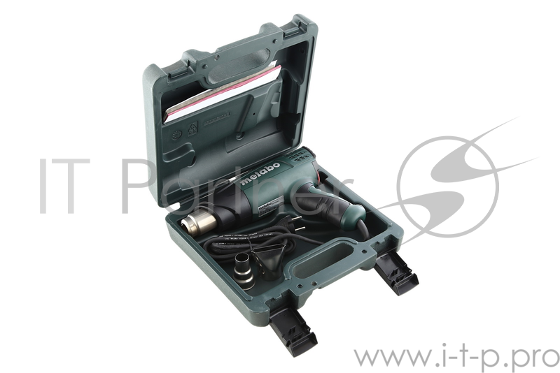 Фены Metabo HE 20-600 Фен строительный 602060500 { 2000 вт,эл-ка,кейс,2 насадки, вес 0.7 кг }