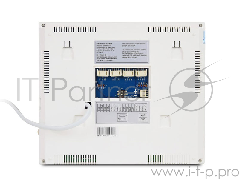 Видеодомофон TANTOS Selina M цветной 7 дюймов с сенсорными кнопками, разрешение 800х480, hands free, подключение 2-х вызывных панелей, 2-х видеокамер