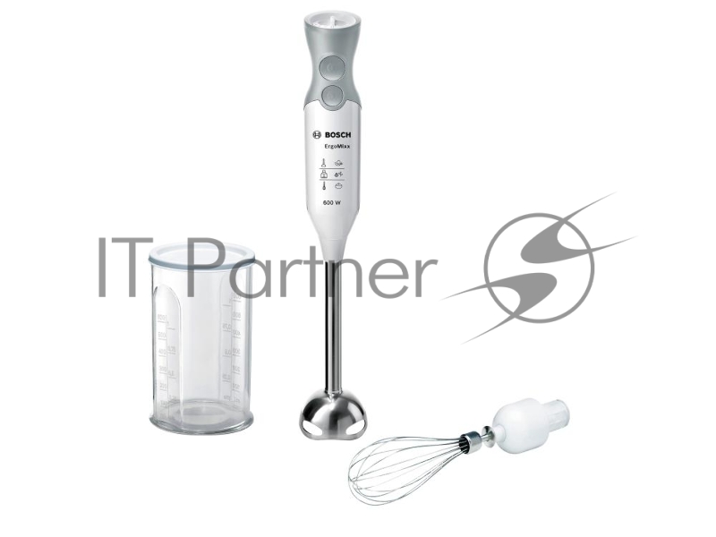 Блендер Блендер погружной Bosch MSM66130 600Вт серебристый/белый