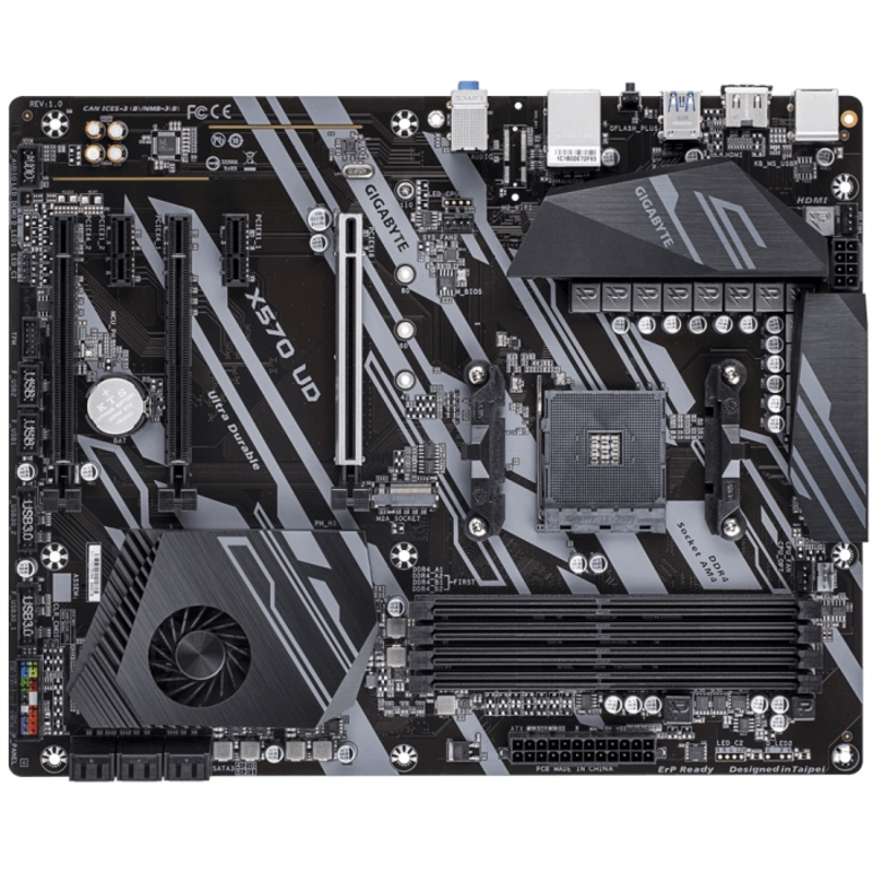 Материнская плата Gigabyte X570 UD Soc-AM4 AMD X570 4xDDR4 ATX AC`97 8ch(7.1) GbLAN RAID+HDMI