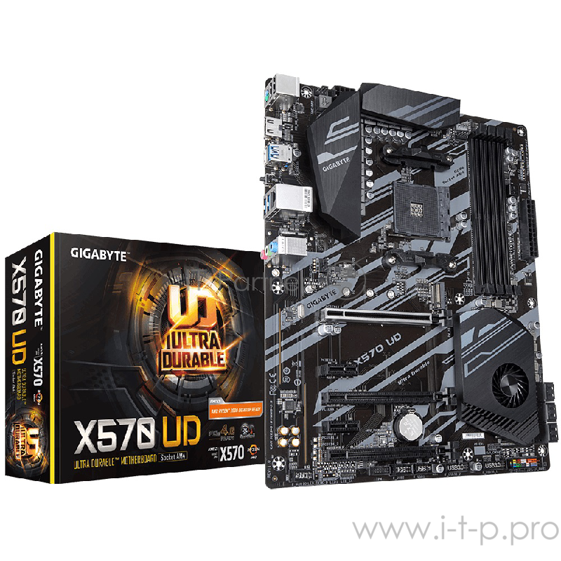 Материнская плата Gigabyte X570 UD Soc-AM4 AMD X570 4xDDR4 ATX AC`97 8ch(7.1) GbLAN RAID+HDMI