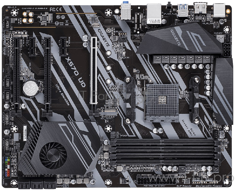 Материнская плата Gigabyte X570 UD Soc-AM4 AMD X570 4xDDR4 ATX AC`97 8ch(7.1) GbLAN RAID+HDMI