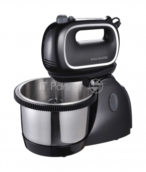 Миксер с чашей WILLMARK WTM-325B (2 вида насадок, 4 скорости, 320W)