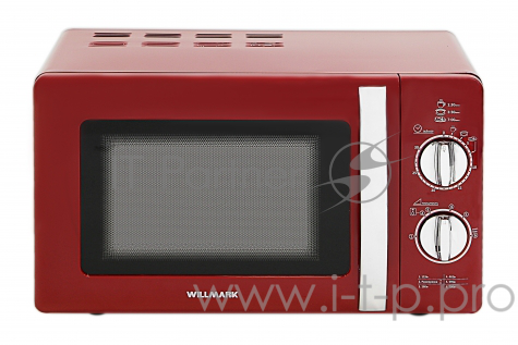 Микроволновая печь WILLMARK WMO-203MHR (20л, 700Вт, механ. ПУ, ручка д/отк. дв., красный)