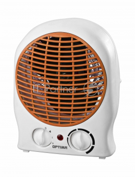 Тепловентилятор OPTIMA FH-20 (2000Вт, 3 реж., термостат, белый, оранжевая сетка)