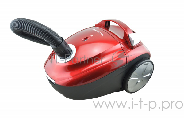 Пылесос WILLMARK VC-1615DB (мешок 2,5л, 1600Вт) (Красный+черный)