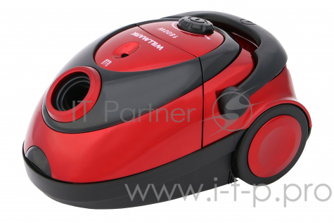 Пылесос WILLMARK VC-1842DB (мешок для сбора пыли, 1800Вт) (Красный)