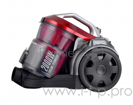 Пылесос WILLMARK VC-2069CY (Циклон, без мешка, нера фильтр, насадки, 2000Вт) (Серо-красный)