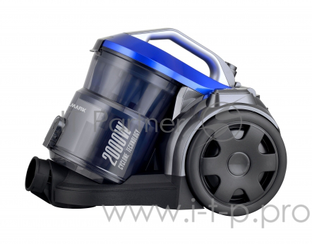 Пылесос WILLMARK VC-2069CY (Циклон, без мешка, нера фильтр, насадки, 2000Вт, (Серо-синий)