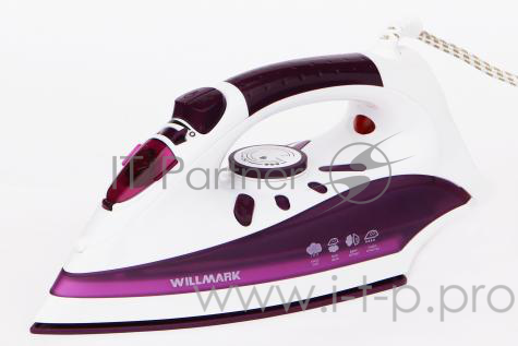 Утюг WILLMARK SI-2222CRP (2200Вт, керам. подошва, 280мл, функц. самоотчист., фуксия) (10шт)