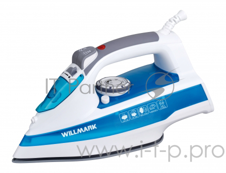 Утюг WILLMARK SI-2401C (2400Вт, кер. под., 285мл, анти-накипь, очист.,пар удар)