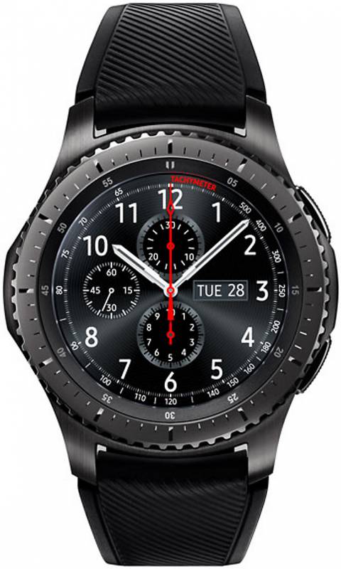 Умные часы Sam. GearS3 часы SM-R760 frontier матовый титан(dark grey) SM-R760NDAASER