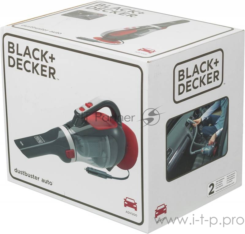 Пылесос BLACK & DECKER ADV1200-XK dustbuster 1053л/мин сила всасывания 275мм/в.столба