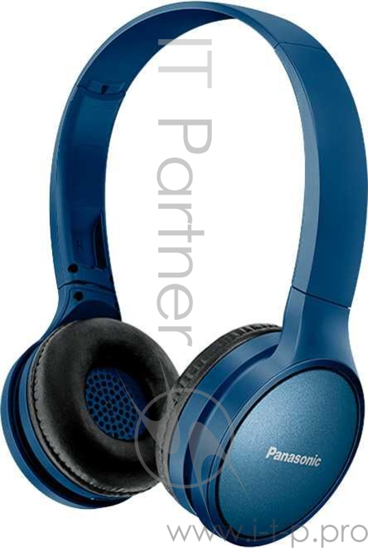 Наушники Panasonic RP-HF410BGCA синий,Bluetooth, USB-кабель 0,5 м, микрофон