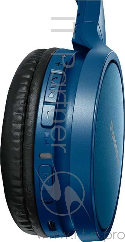 Наушники Panasonic RP-HF410BGCA синий,Bluetooth, USB-кабель 0,5 м, микрофон