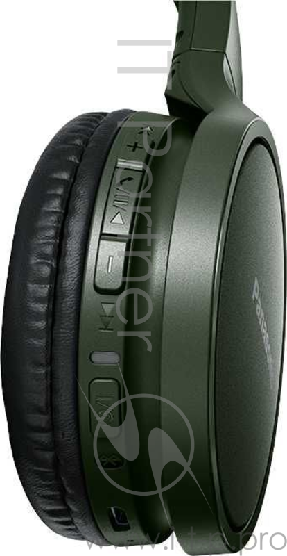 Наушники Panasonic RP-HF410BGCG зелёный,Bluetooth, USB-кабель 0,5 м, микрофон