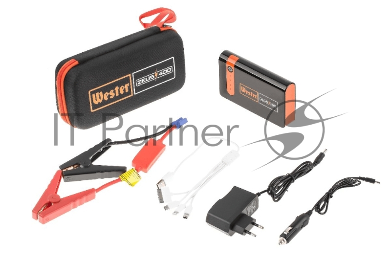 Устройство пусковое м/ф WESTER Zeus 400 10000mAh, ток пуск.200А / пик.400 А