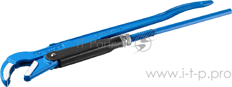 Ключ трубный ЗУБР 27337-3_z01 рычажный профессионал изогнутые губки цельнокованый сr-v № 3 2