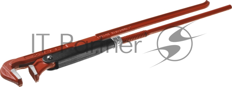 Ключ трубный ЗУБР 27314-3 МАСТЕР рычажный, прямые губки, цельнокованный, № 3, 2