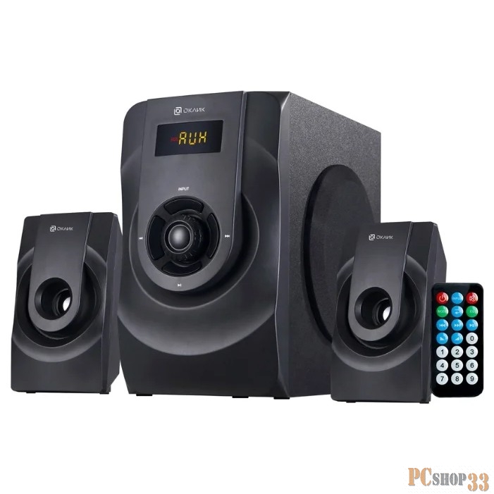 Колонки Oklick OK-430 2.1 черный 23Вт BT