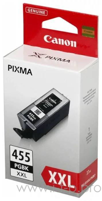 Расходные материалы Canon PGI-455XXL PGBK Чернильница для Canon PIXMA MG6340, MX924, Черный, 1000 стр