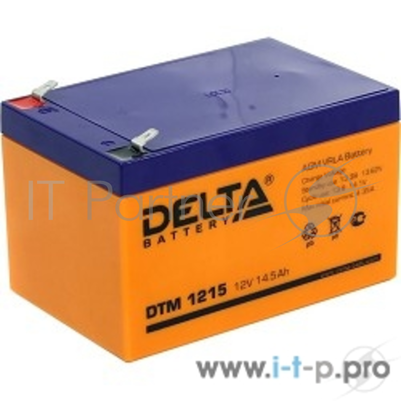 батареи Delta DTM 1215 (14.5 Ач, 12В) свинцово- кислотный аккумулятор