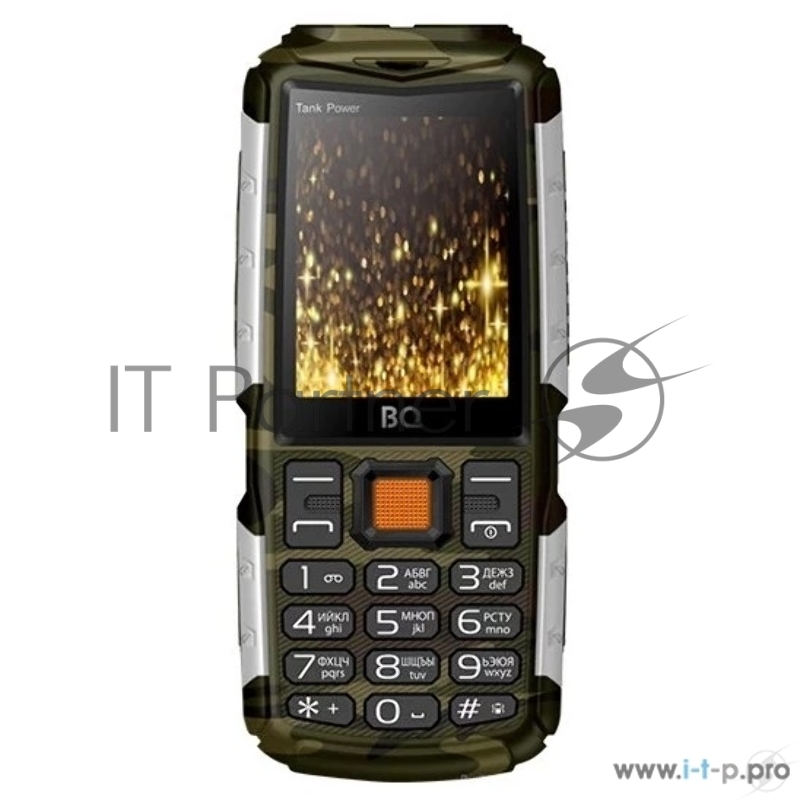Мобильный телефон BQ 2430 Tank Power Camouflage+Silver