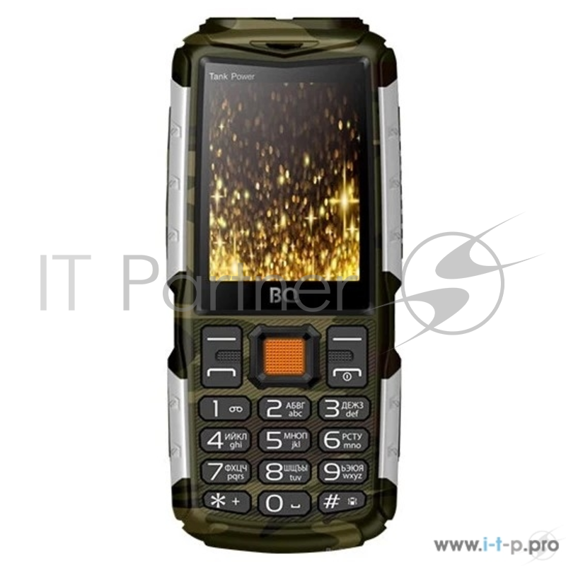 Мобильный телефон BQ 2430 Tank Power Camouflage+Silver