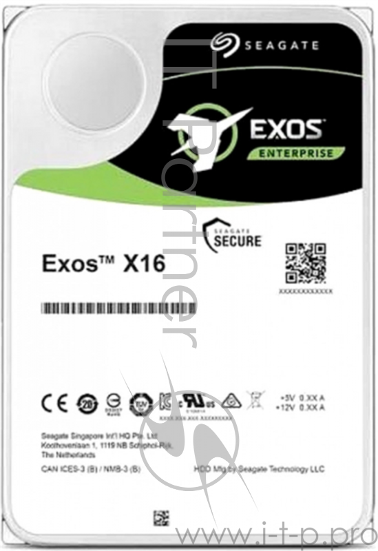 HDD SAS Seagate 16Tb, ST16000NM002G, Exos X16, 7200 rpm, 256Mb buffer