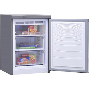 Морозильник NORDFROST DF 156 IAP серебристый металлик115 л, класс А+, 3 секции морозильной камеры, 2 выдвижных ящика из пластика, 90х57х63 см, цвет: серебристый металлик