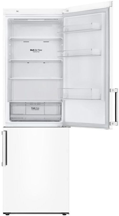 Холодильник LG GAB459BQGL (R), двухкамерный, белый