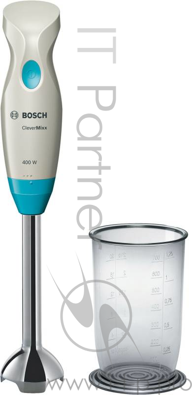 Блендер BOSCH MSM2410D белый/голубой