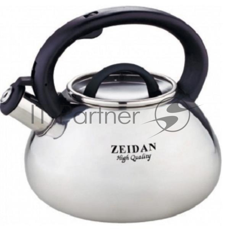 Чайник ZEIDAN, Z-4139, со свистком 3,0л 3,0 л, нержавеющая сталь, ЛИТОЙ КОРПУС, КУРКОВЫЙ МЕХАНИЗМ, зеркальная полировка корпуса, стеклянная жаропрочная крышка, фиксированная бакелитовая ручка. Подарочная упаковка с пластиковой ручкой.