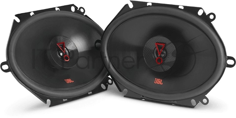 Автоколонки JBL STAGE3 8627 6”x8” (152мм x 203мм), 2-полосные, 3 Ом, MAX 150 Вт, RMS 50 Вт, 65 - 20 000 Гц, 93 дБ, глубина 77,8 мм.