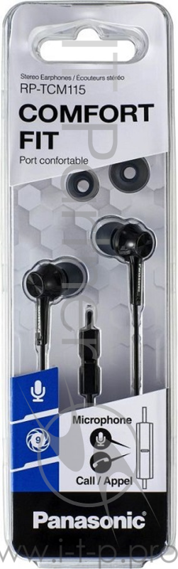 Наушники Panasonic RP-TCM115GC-K Чёрные