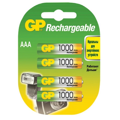 Аккумулятор GP 100AAAHC-2DECRC4 40/400 (4 шт. в уп-ке) блистер