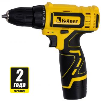 Дрель-шуруповерт KOLNER KCD 12L 12В 1,5Ач Li-on 17Нм