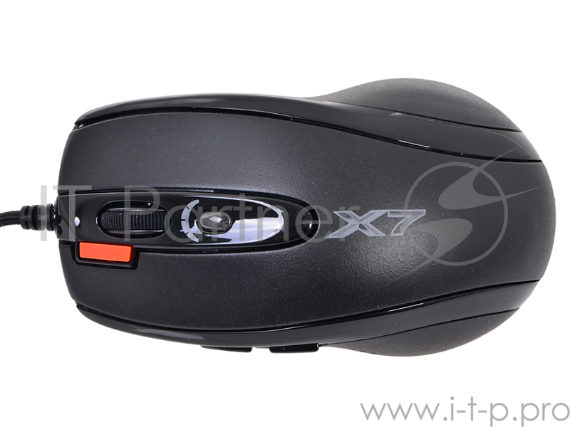 Лазерная мышь A4Tech Laser Gaming Mouse X7 XL-750BK, 6кн.+скр., черный (USB)
