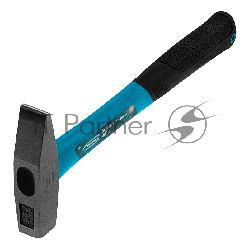 Молоток слесарный GROSS 10274 400г квадратный боек фибергласовая обрезиненная рукоятка