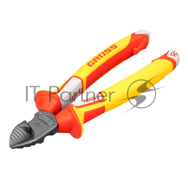 Бокорезы GROSS 17582 диэлектрические рукоятки до 1000в трехкомпонентные рукоятки 180мм