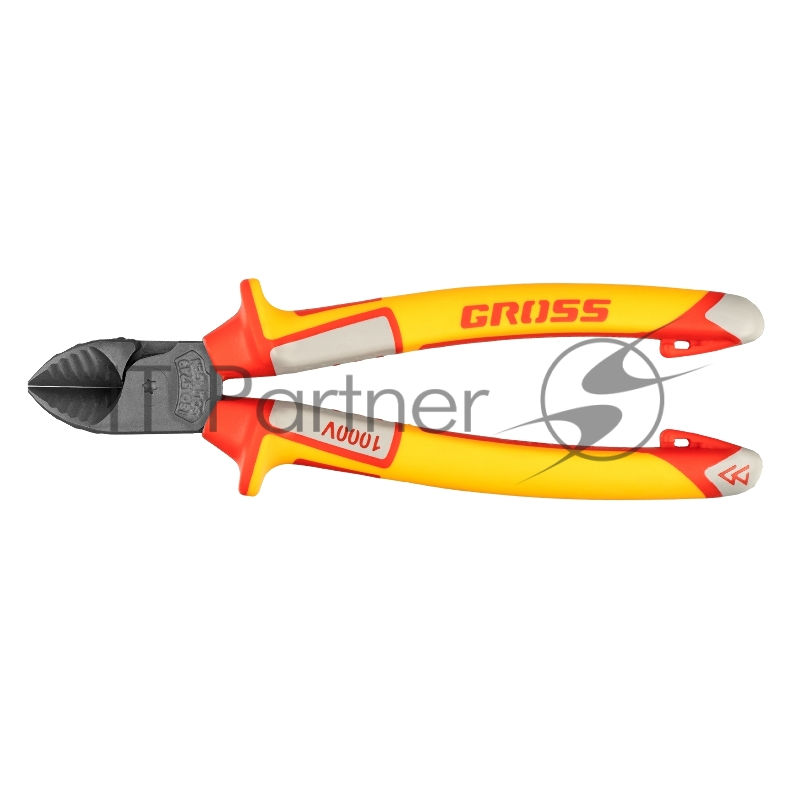 Бокорезы GROSS 17582 диэлектрические рукоятки до 1000в трехкомпонентные рукоятки 180мм