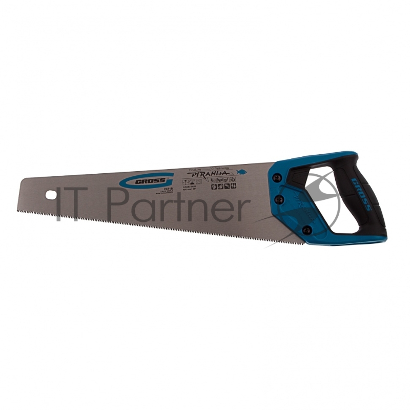Ножовка GROSS 24110 по дереву 40 3D каленый зуб 2-х комп. рук-ка