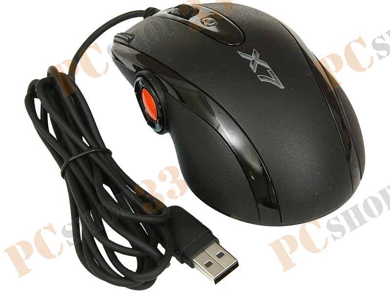 Оптическая мышь A4Tech Gaming Mouse X7 X-755BK, 5кн.+скр., черный (USB2.0)