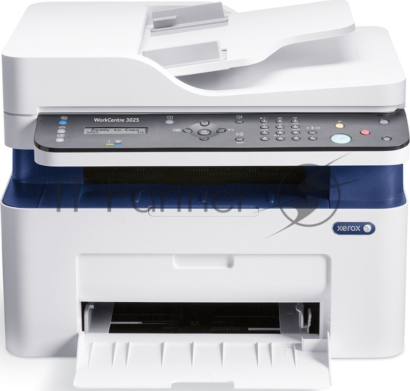 Копировальный аппарат Xerox WorkCentre 3025V/NI {A4, P/C/S/F, 20 ppm, max 15K pages per month, 128MB, GDI, USB, Network, Wi-fi} WC3025NI#