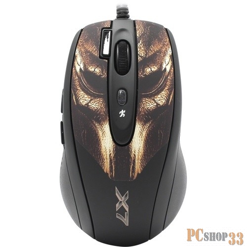 Лазерная мышь A4Tech Laser Gaming Mouse X7 XL-750BH, 6кн.+скр., черный, с рисунком (USB2.0)