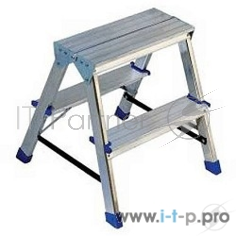 Лестницы, стремянки Стремянка СИБИН двухсторонняя алюминиевая, 2 ступени 38825-02