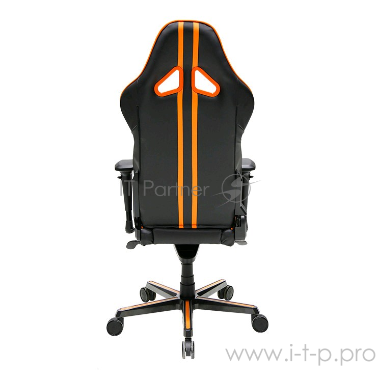 DXRacer Racing Игровое кресло чёрно-оранжевое (OH/RV131/NO, кожа-PU, регулируемый угол наклона, механизм качания)