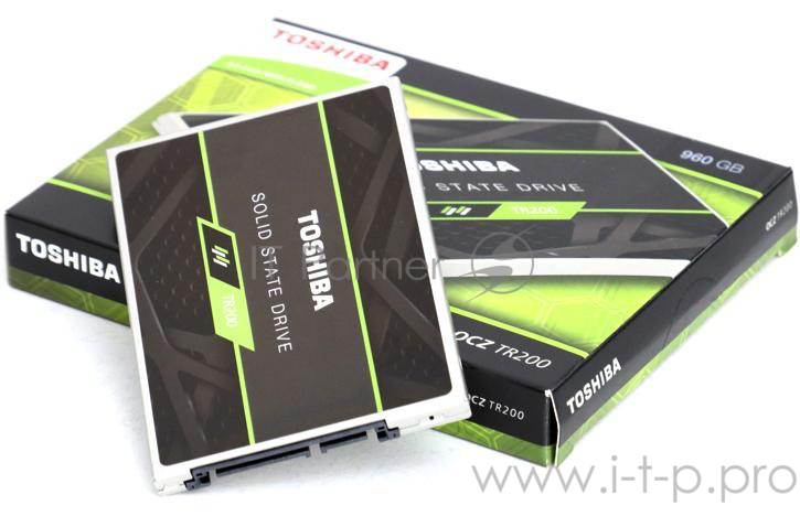 Накопитель SSD 2.5 Toshiba 960Gb TR200 <THN-TR20Z9600U8> Retail (SATA3, 555/540Mbs, 88000IOPs, 3D TLC, 7mm)