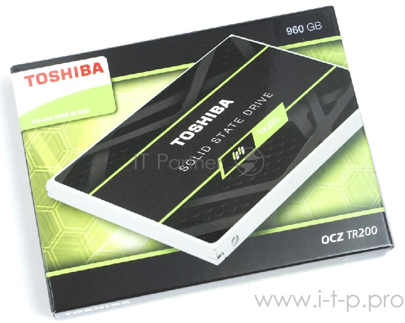 Накопитель SSD 2.5 Toshiba 960Gb TR200 <THN-TR20Z9600U8> Retail (SATA3, 555/540Mbs, 88000IOPs, 3D TLC, 7mm)
