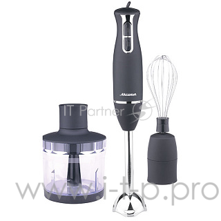 Блендер АКСИНЬЯ КС-316A черный: 850Вт насадка из нерж.стали,измельчит.,венчик,2 скорости(6)